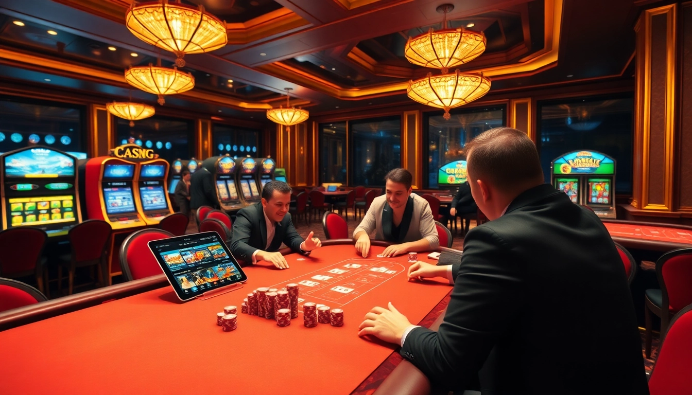 Engaged players challenge the odds at the Site Oficial XXGG with luxury casino elements.