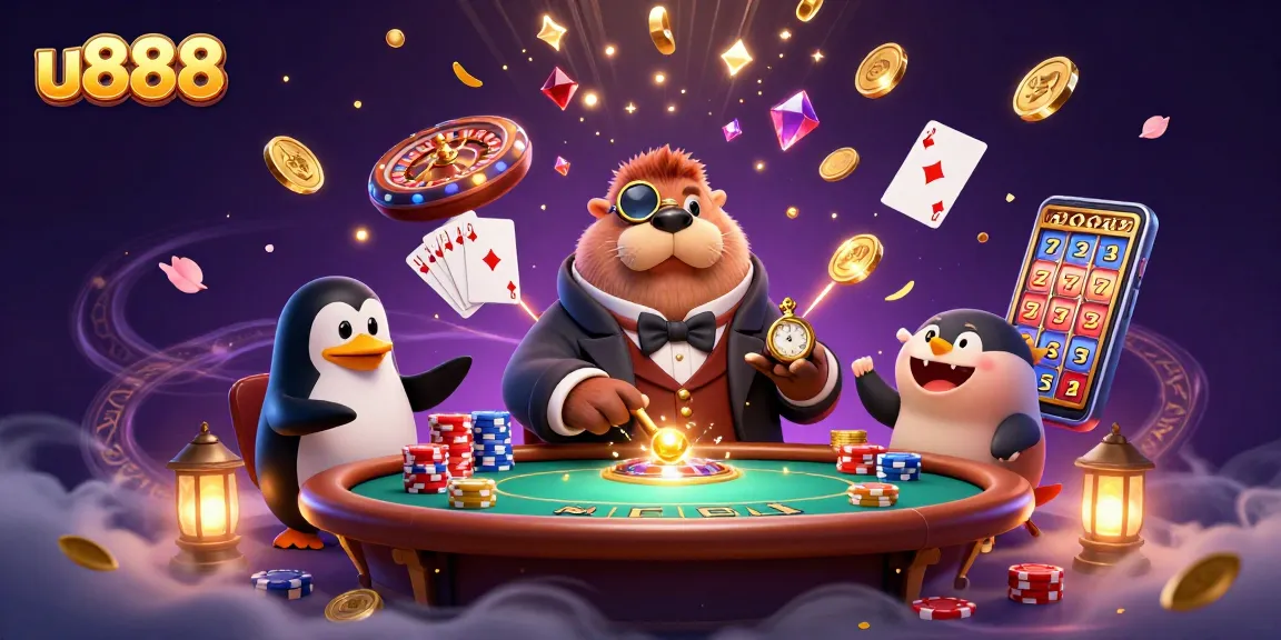 Join the fun at u888 while the walrus plays poker with a penguin dealer and a bluffing pufferfish!