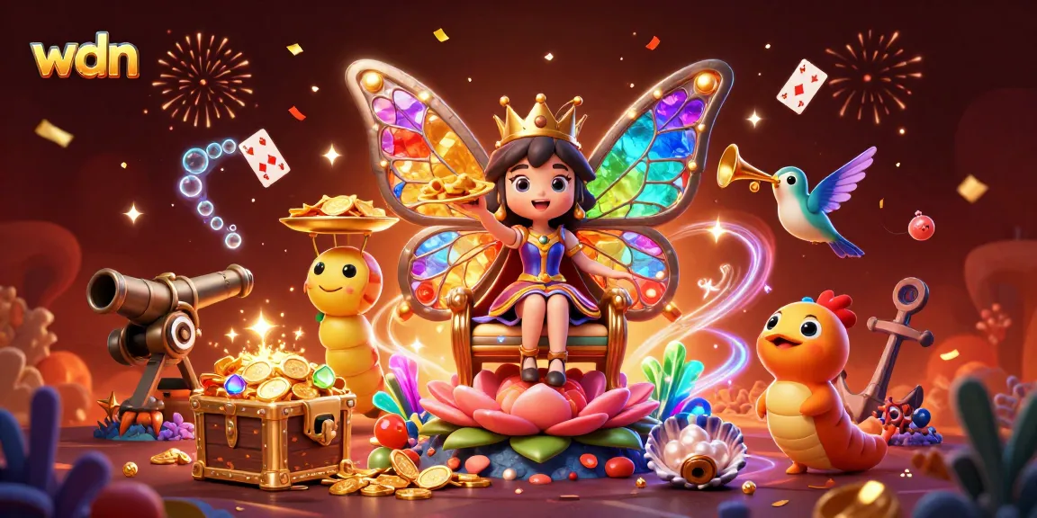 Experience thrilling gameplay with wdn's vibrant casino scene featuring rich treasures and dynamic characters.