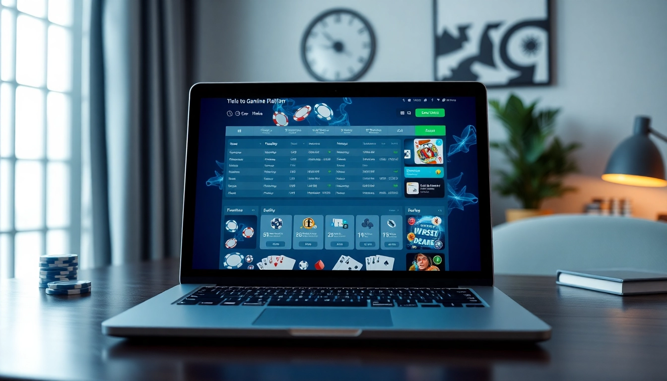 Engaging user interface of winvn88.live displayed on a laptop in a modern home office.