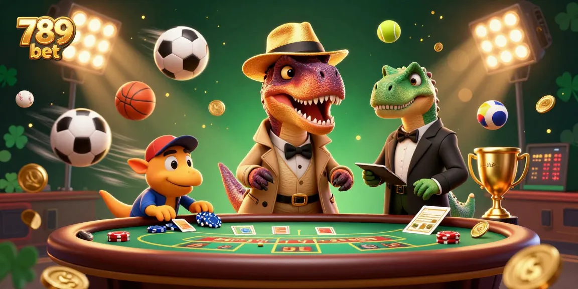 Play thrilling games at 789 bet, where lively characters engage in dynamic casino action.