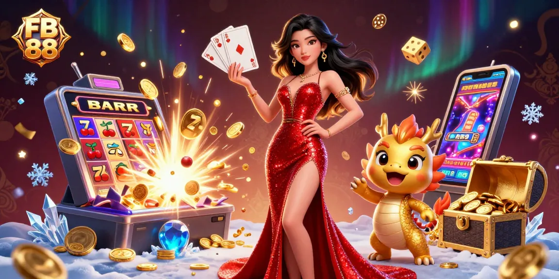 Experience the exciting action of FB 88 casino with vibrant visuals of gaming and winning moments.