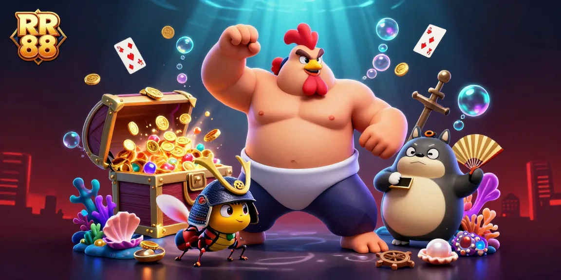 Experience the excitement of RR 88 with vibrant characters and dynamic gaming elements.