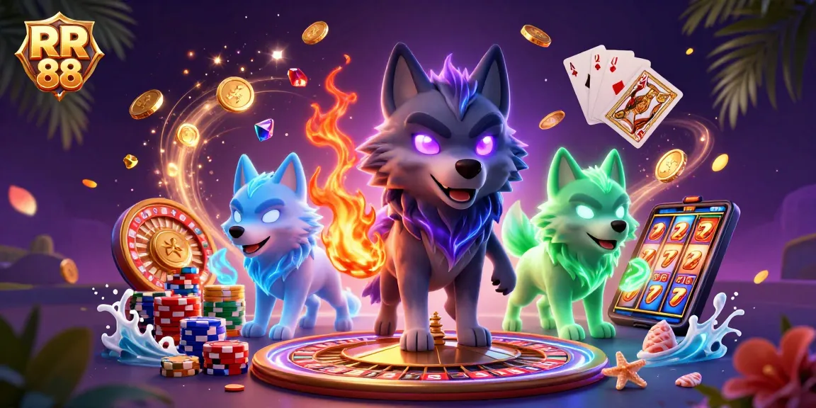 Experience thrilling gameplay at RR 88 with ghostly wolves, golden coins, and casino excitement
