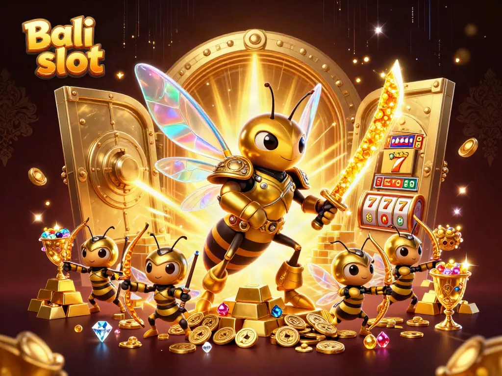 Engage with Bali slot's adrenaline-filled adventures with dynamic characters and sparkling treasures in a casino setting.