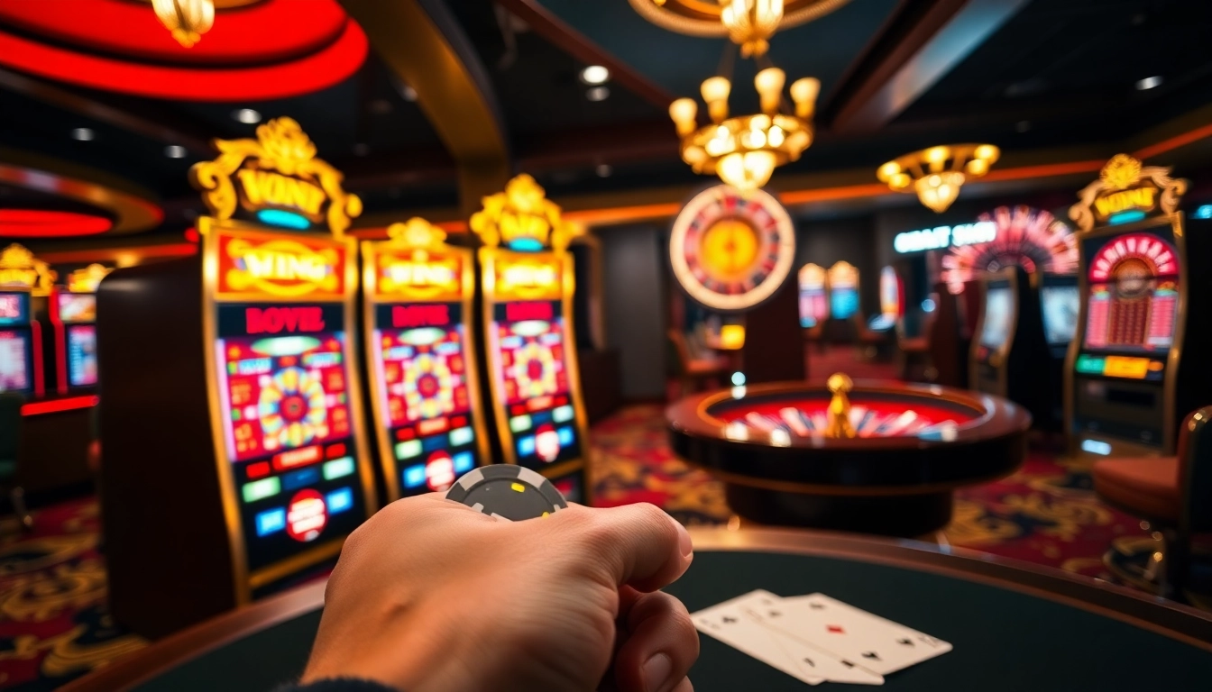 Experience the thrill of winning at Slot Terpercaya with engaging slot machines in a vibrant casino.
