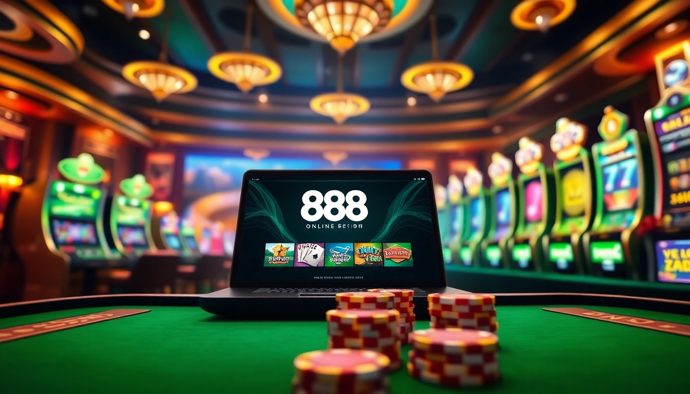 Experience the excitement of 888NOW online with vibrant casino elements and engaging visuals.