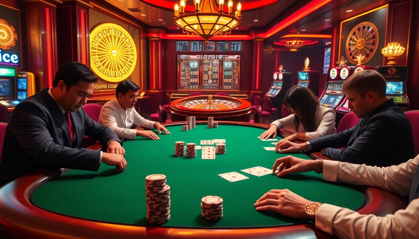 Experience thrilling gameplay at trang chu 98win with an exciting poker table scene.